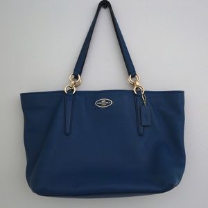 Blue Leather Coach Purse